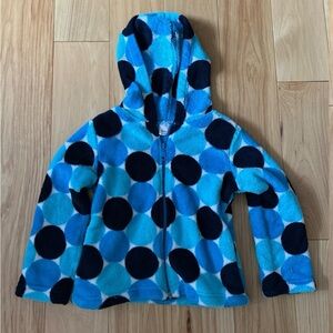 Hanna Andersson Girls’ Fleece Zip Hoodie, Sz 110/5T